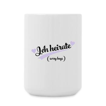 lustiger spruch - Große Tasse 440 ml - Weiß - Vorne