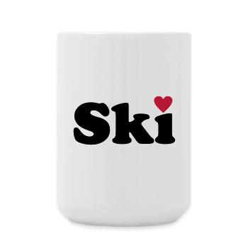 ski - Large Mug 440 ml - white - Front