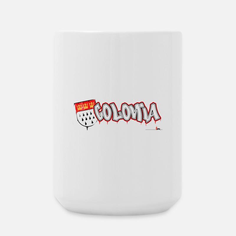 Colonia Graffiti - Große Tasse 440 ml - Weiß