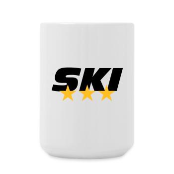 ski - Grande tasse 440 ml - blanc - Devant