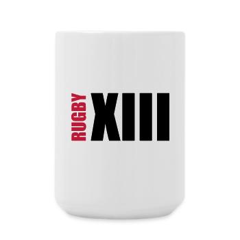 Rugby XIII - Grande tasse 440 ml - blanc - Devant