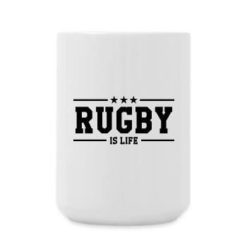 Rugby - Grande tasse 440 ml - blanc - Devant