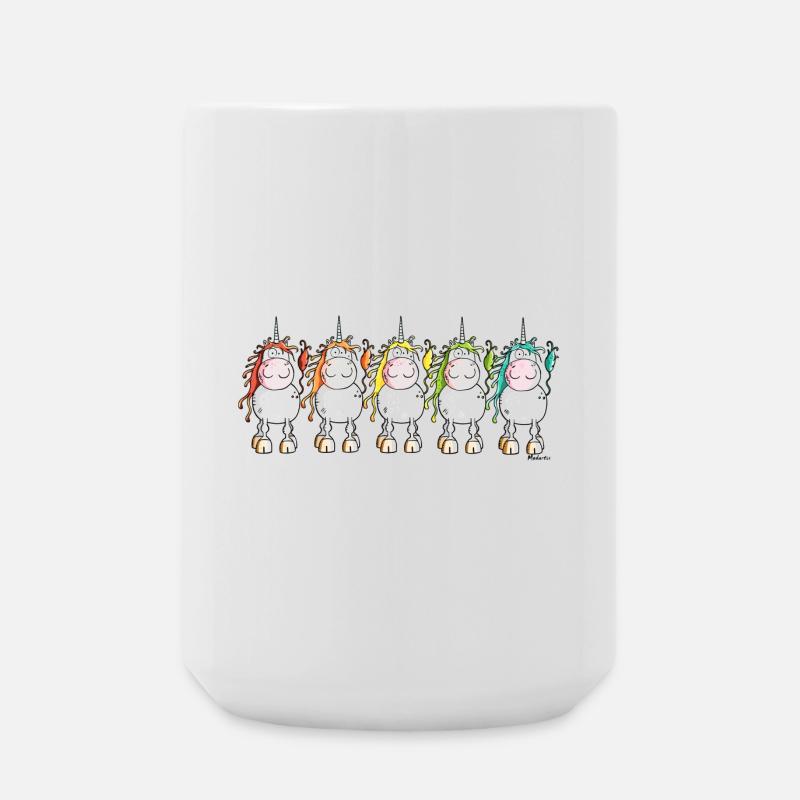 Funny Unicorns - Large Mug 440 ml - white