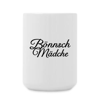 Bönnsch Mädche - Ein Mädel aus Bonn am Rhein - Große Tasse 440 ml - Weiß - Vorne