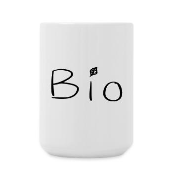 Bio - Große Tasse 440 ml - Weiß - Vorne