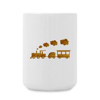 eisenbahn spielzeug kind - Große Tasse 440 ml - Weiß - Vorne