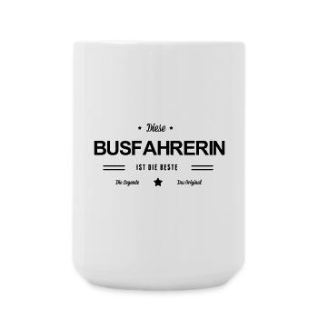 Beste Busfahrerin - Große Tasse 440 ml - Weiß - Vorne