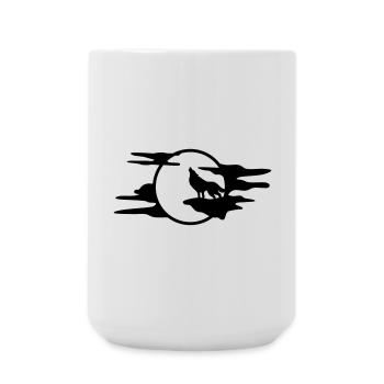 The Black Wolf - Large Mug 440 ml - white - Front