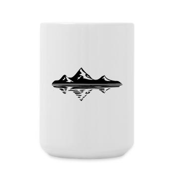 Mountain Mountains - Large Mug 440 ml - white - Front