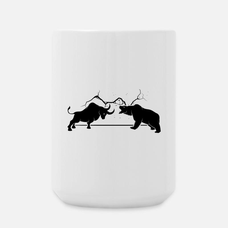 Bulle VS Bär - Große Tasse 440 ml - Weiß