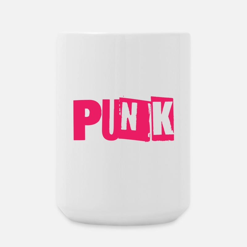 Bug punk Néon - Grande tasse 440 ml - blanc