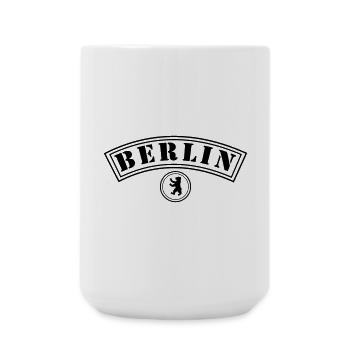 Berlin mit Bär - Große Tasse 440 ml - Weiß - Vorne