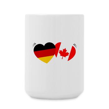 Amour germano-canadien - Grande tasse 440 ml - blanc - Devant