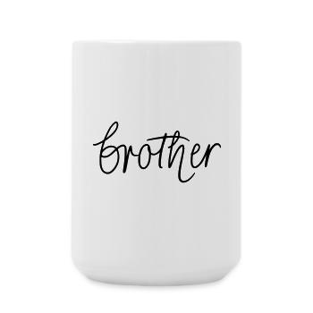 Brother - Large Mug 440 ml - white - Front