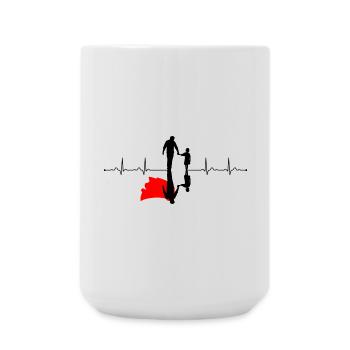 Crimson Shadow Silhouette - Large Mug 440 ml - white - Front