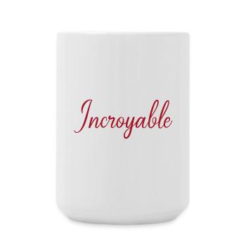 Incroyable - Grande tasse 440 ml - blanc - Devant