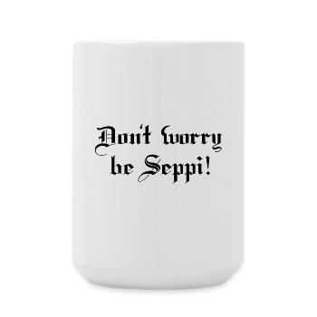 Glücklicher Seppi - Große Tasse 440 ml - Weiß - Vorne