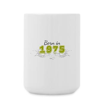 Born in 1975 - Large Mug 440 ml - white - Front