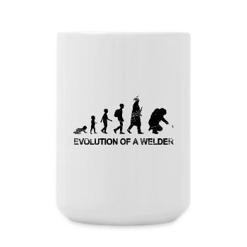 Développement d’un soudeur - Grande tasse 440 ml - blanc - Devant