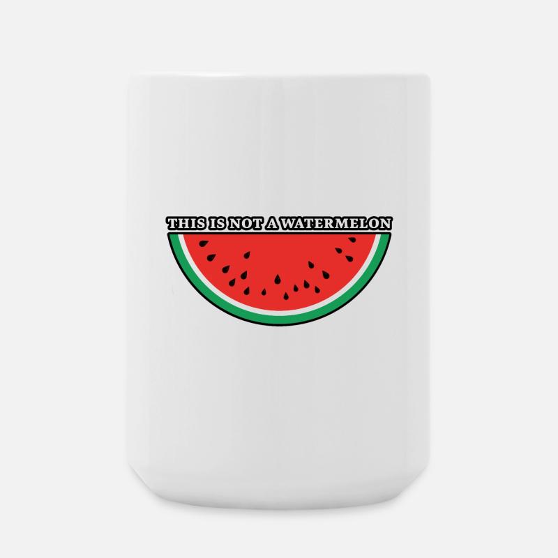 This Is Not A Watermelon - Large Mug 440 ml - white