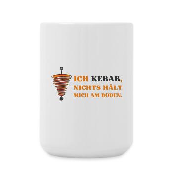 Ich Kebab nichts hält mich am Boden - Große Tasse 440 ml - Weiß - Vorne