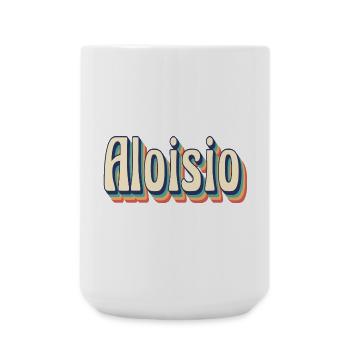 Vintage Retro Aloisio T-Shirt Gift T-Shirt - Large Mug 440 ml - white - Front