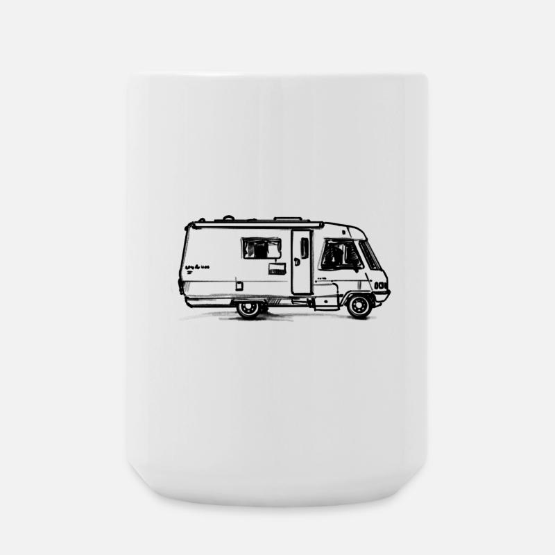 Camping Van - Große Tasse 440 ml - Weiß