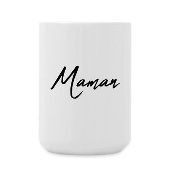 MAMAN. FÊTE DES MÈRES. BONNE FÊTE MAMAN - Grande tasse 440 ml - blanc - Devant
