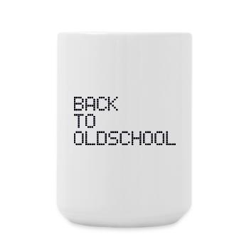 OLDSCHOOL - Grande tasse 440 ml - blanc - Devant