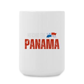 Hergestellt in Panama, panamaischer Stolz - Große Tasse 440 ml - Weiß - Vorne