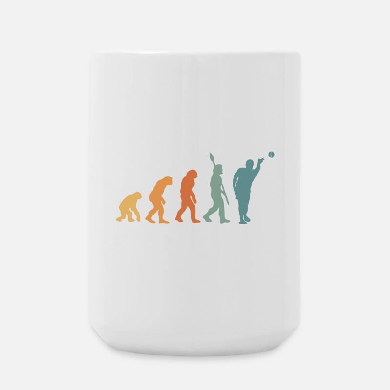 Pétanque Evolution Retro - Große Tasse 440 ml - Weiß