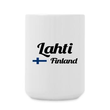 Lahti Finland- Stylish prints - Large Mug 440 ml - white - Front
