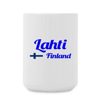 Lahti Finland- Stylish prints - Large Mug 440 ml - white - Front