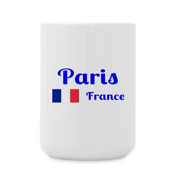 Paris Frankreich - Stilvolle Drucke - Große Tasse 440 ml - Weiß - Vorne