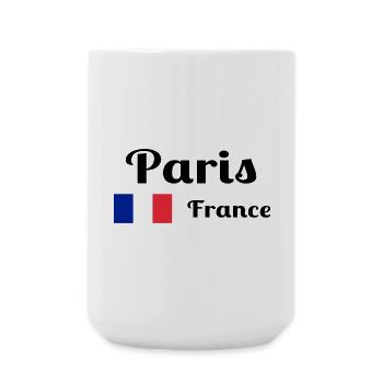 Paris Frankreich - Stilvolle Drucke - Große Tasse 440 ml - Weiß - Vorne