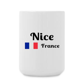 Nice France- Stylish prints - Large Mug 440 ml - white - Front