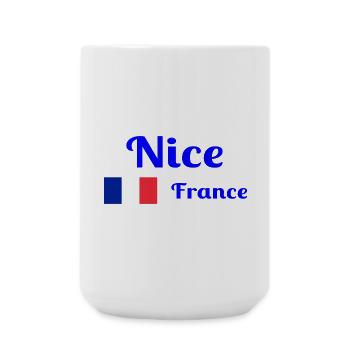 Nice France- Stylish prints - Large Mug 440 ml - white - Front