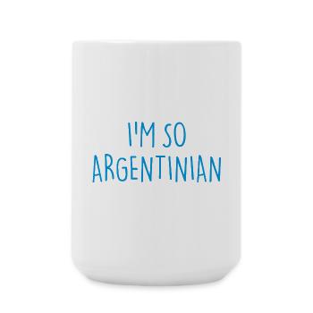 I'M SO ARGENTINIAN Argentinien - Große Tasse 440 ml - Weiß - Vorne