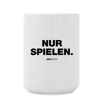 Nur spielen (JGA - Bachelor Party) - Large Mug 440 ml - white - Front