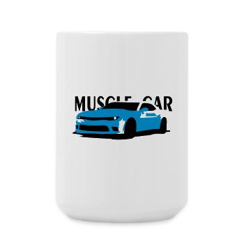 MuscleCar - Große Tasse 440 ml - Weiß - Vorne