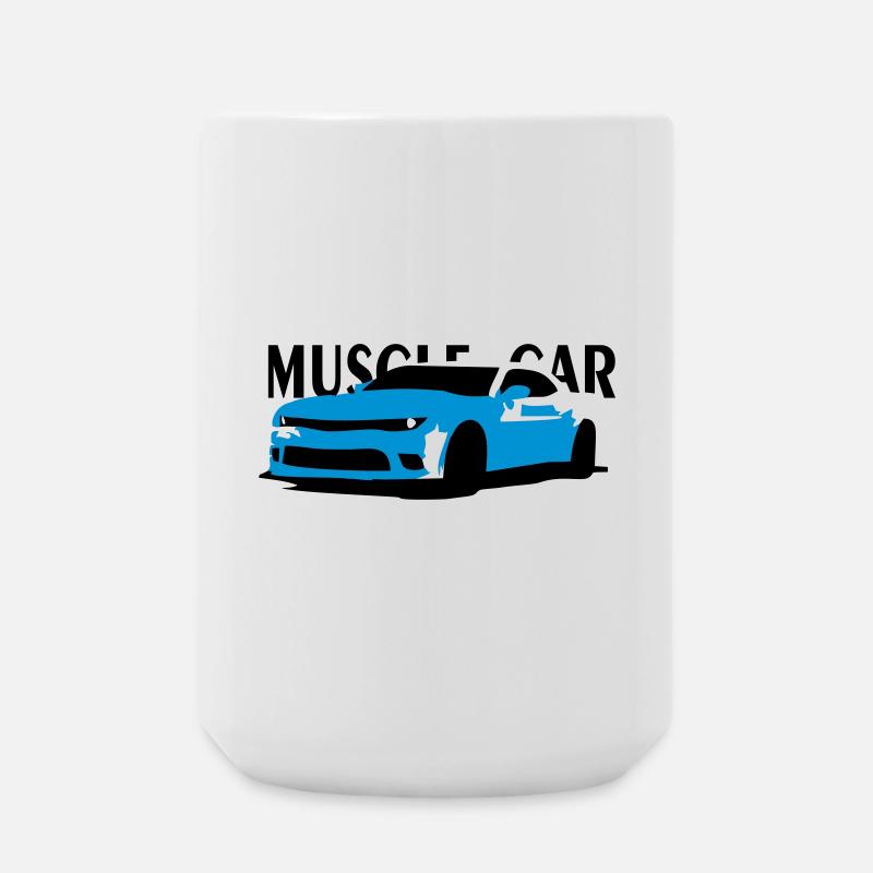MuscleCar - Große Tasse 440 ml - Weiß