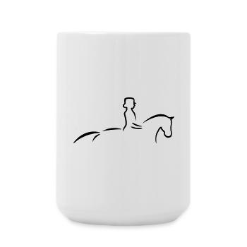 6061912 121420594 dressage horse2 ai - Large Mug 440 ml - white - Front