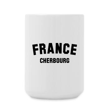 CHERBOURG France Frankreich - Große Tasse 440 ml - Weiß - Vorne