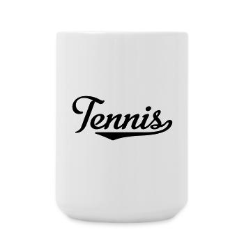 2541614 15324468 tennis - Large Mug 440 ml - white - Front