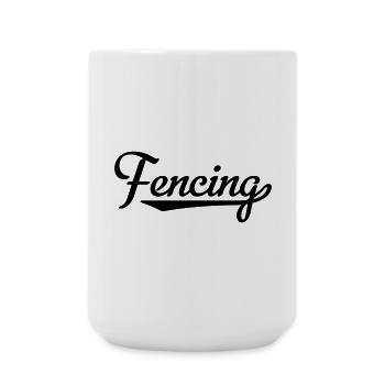 2541614 15587940 fencing - Grande tasse 440 ml - blanc - Devant