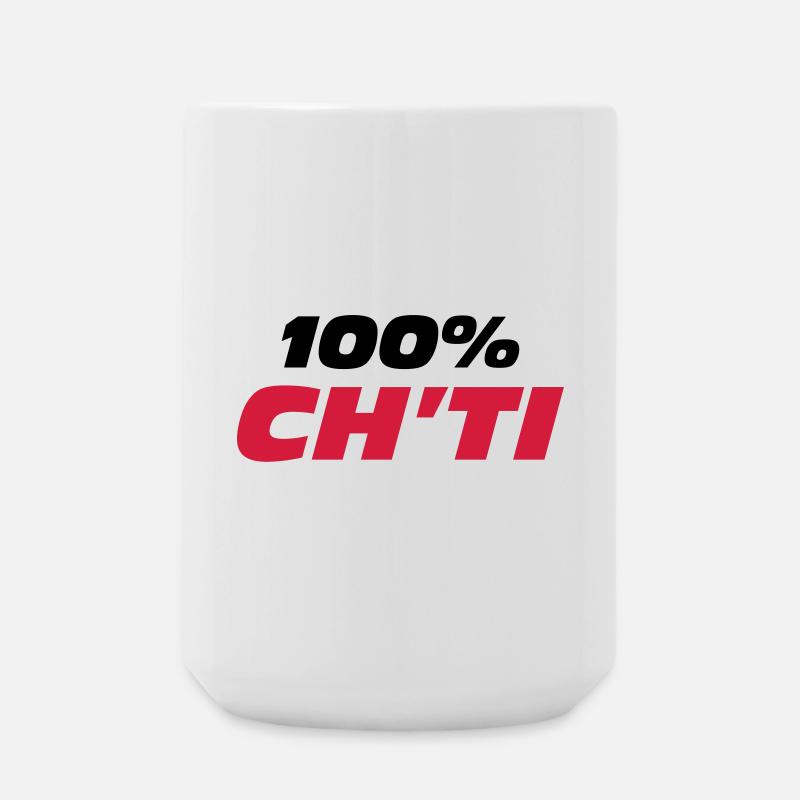 100% Ch'ti - Grande tasse 440 ml - blanc