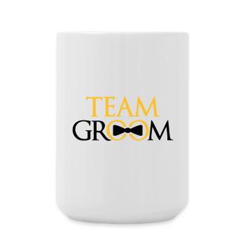 rings team groom bachelor party bachelor par - Large Mug 440 ml - white - Front
