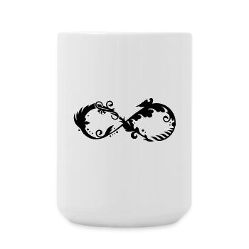 A symbol of infinity - Large Mug 440 ml - white - Front