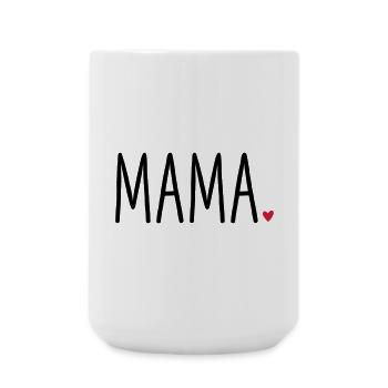 Mom Heart - Gift Mother's Day Child Love - Large Mug 440 ml - white - Front