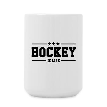 Hockey is life - Grande tasse 440 ml - blanc - Devant